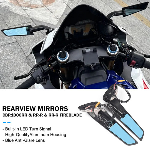Led wing rearview - rearview, mirror