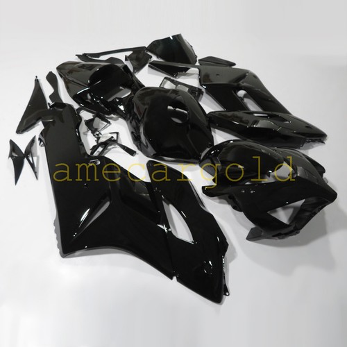 Glossy black abs fairing kit - black,